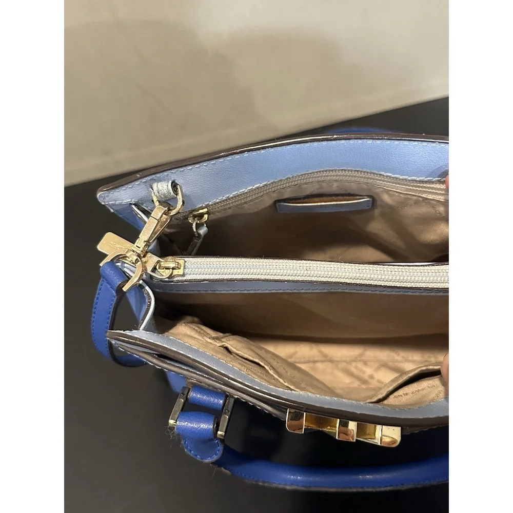 Michael Kors Mott‎ Medium Messenger Bag Colorblock Blue